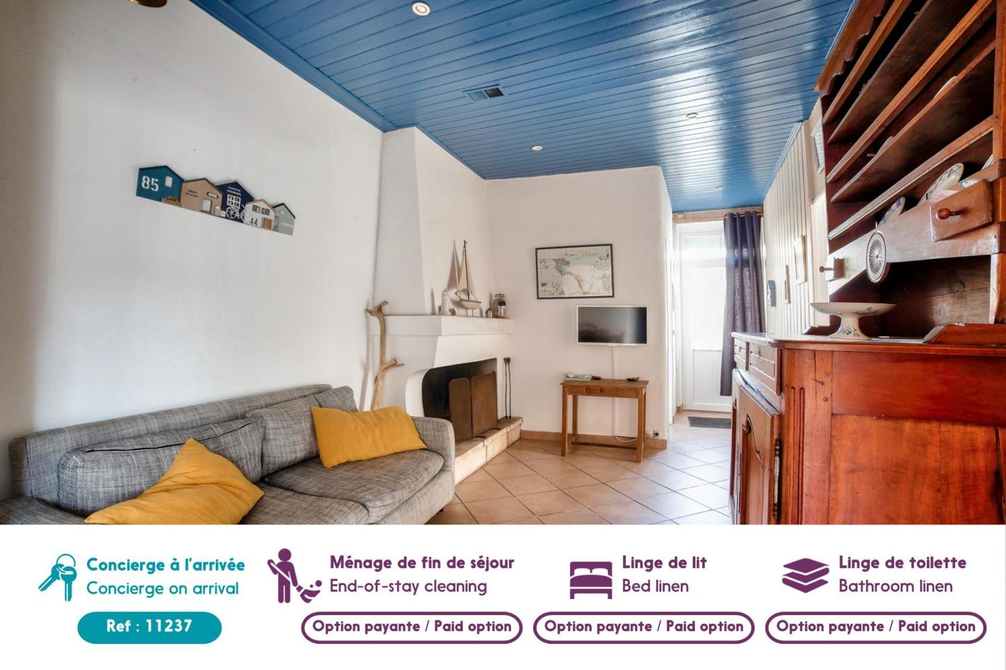 Jolie Maison Avec Cour Pour 5 Personnes Noirmoutier-en-l'Ile Dış mekan fotoğraf
